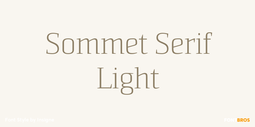 Sommet Serif Light Poster