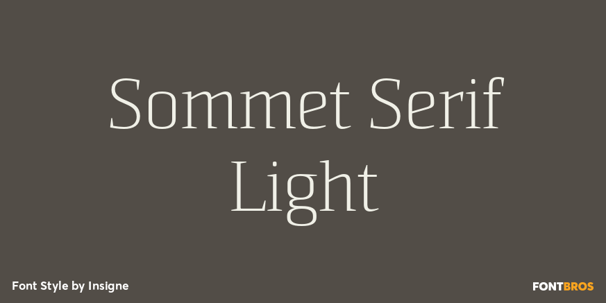 Sommet Serif Light Poster