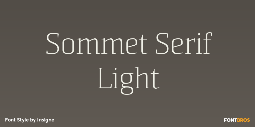 Sommet Serif Light Poster
