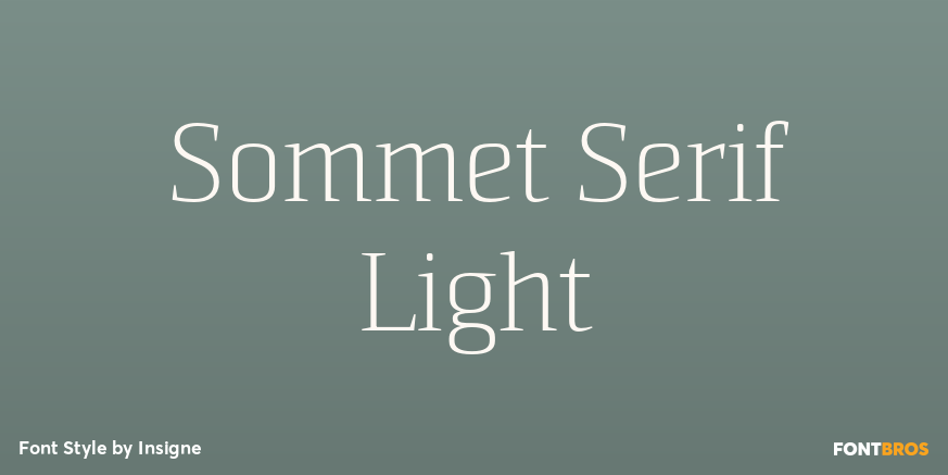 Sommet Serif Light Poster