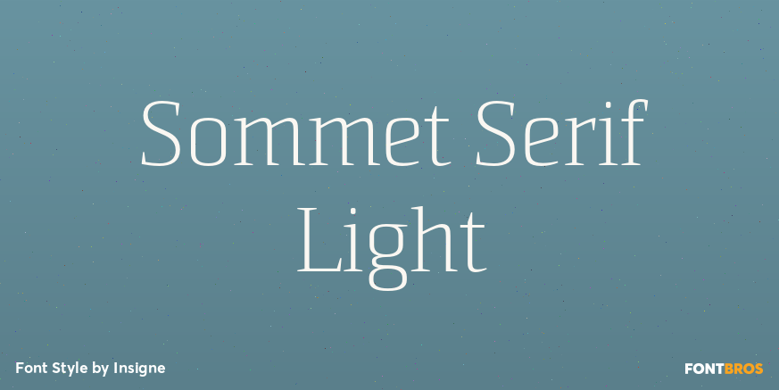 Sommet Serif Light Poster