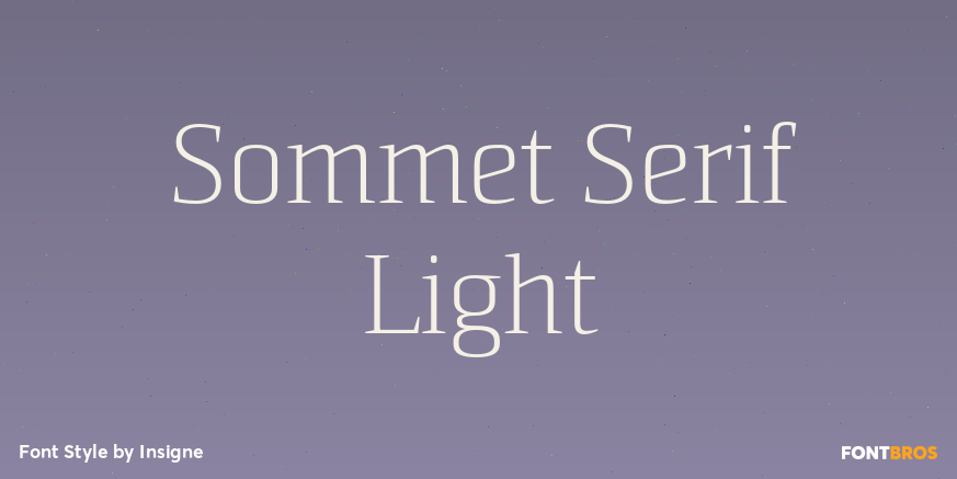 Sommet Serif Light Poster