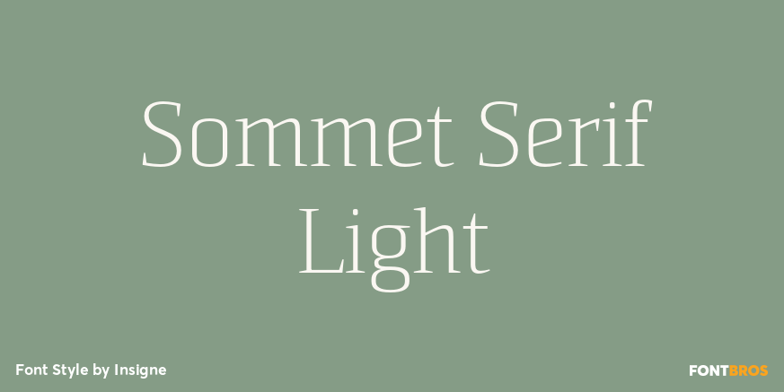 Sommet Serif Light Poster