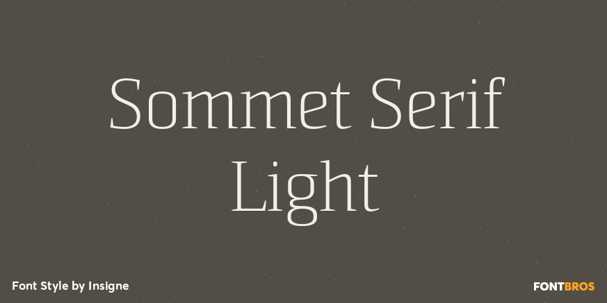 Sommet Serif Light Poster