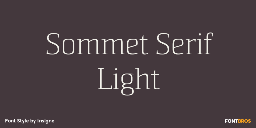 Sommet Serif Light Poster