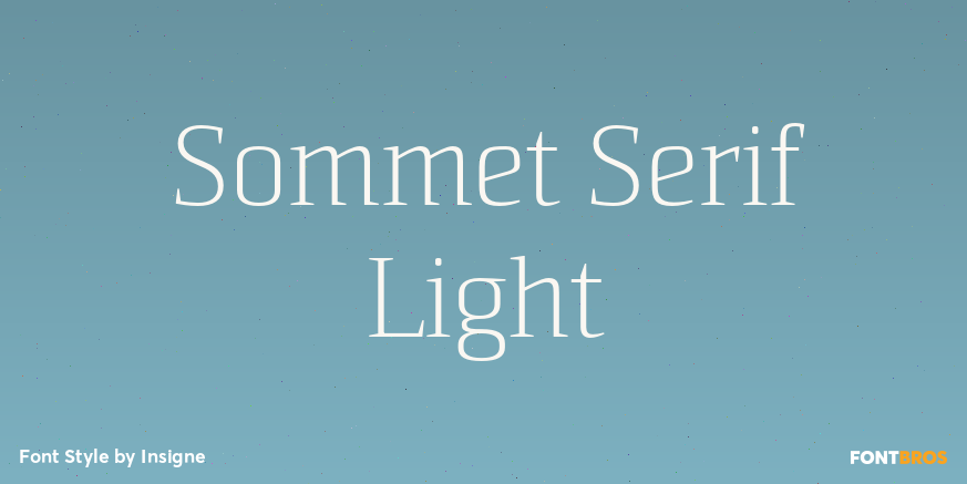 Sommet Serif Light Poster