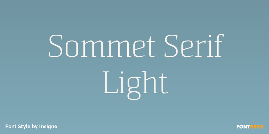 Sommet Serif Light Poster