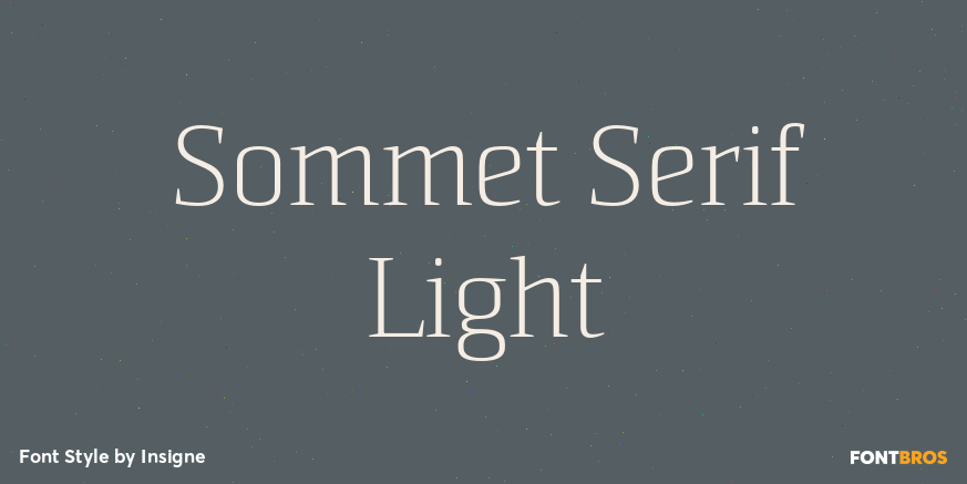 Sommet Serif Light Poster