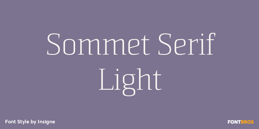 Sommet Serif Light Poster