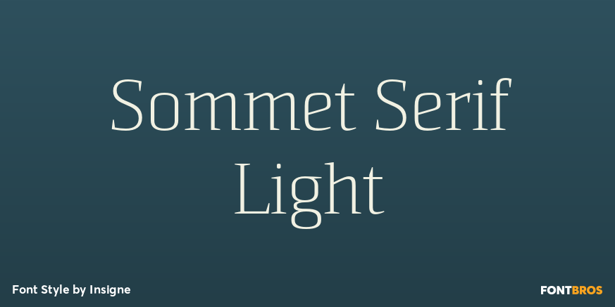 Sommet Serif Light Poster