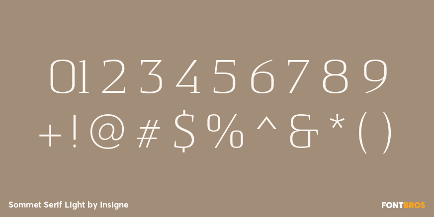 Sommet Serif Light Font Poster #1