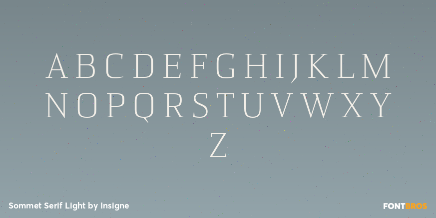 Sommet Serif Light Font Poster #1