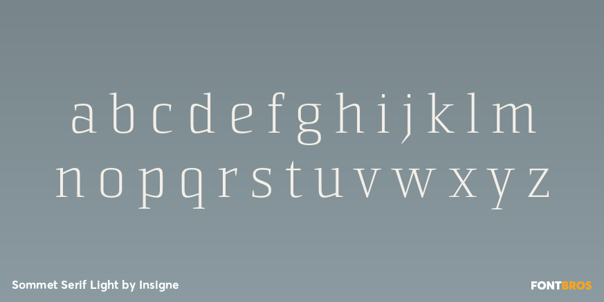 Sommet Serif Light Font Poster #1