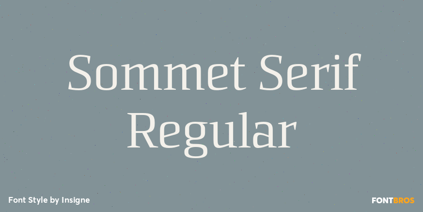 Sommet Serif Regular Poster