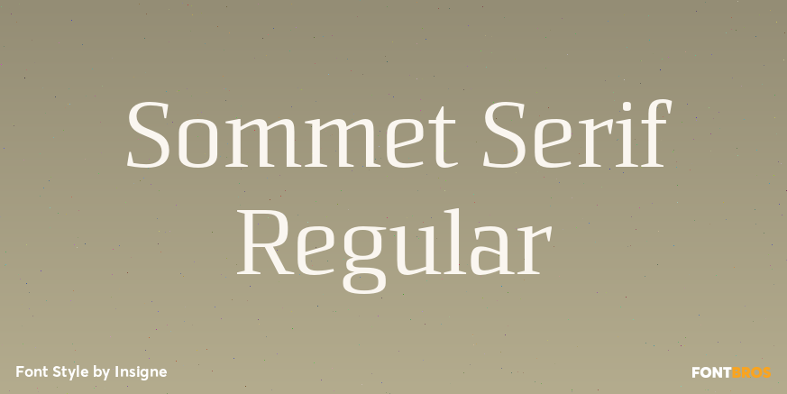 Sommet Serif Regular Poster