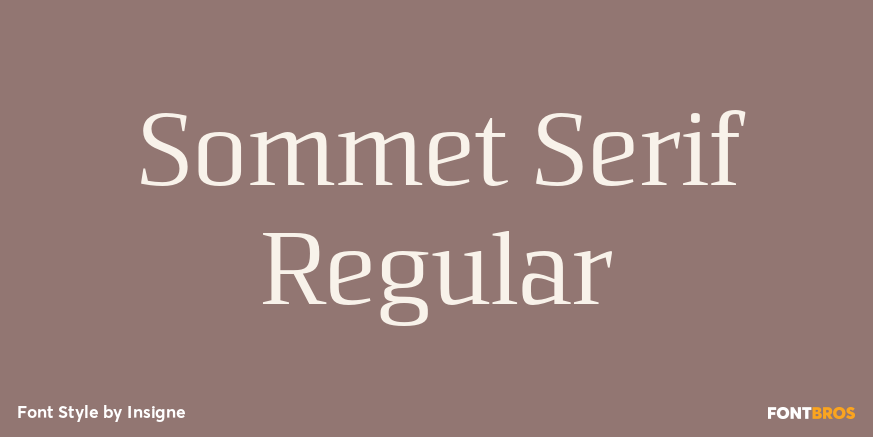 Sommet Serif Regular Poster