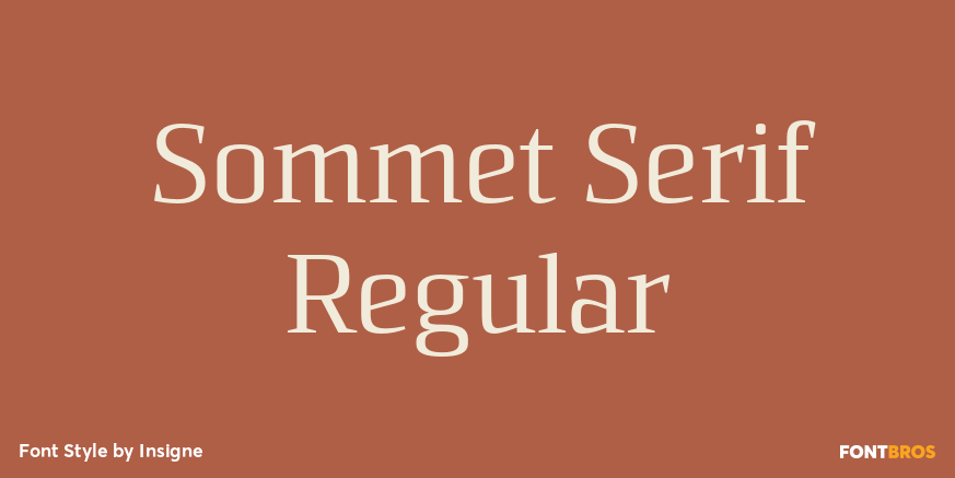 Sommet Serif Regular Poster