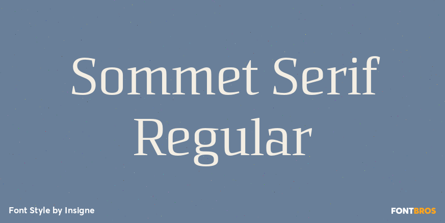 Sommet Serif Regular Poster