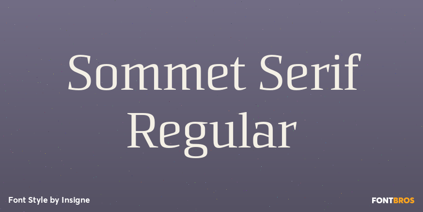 Sommet Serif Regular Poster