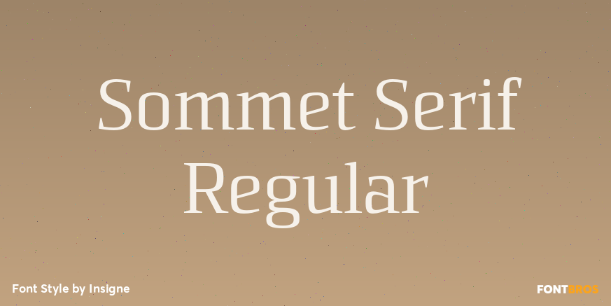 Sommet Serif Regular Poster