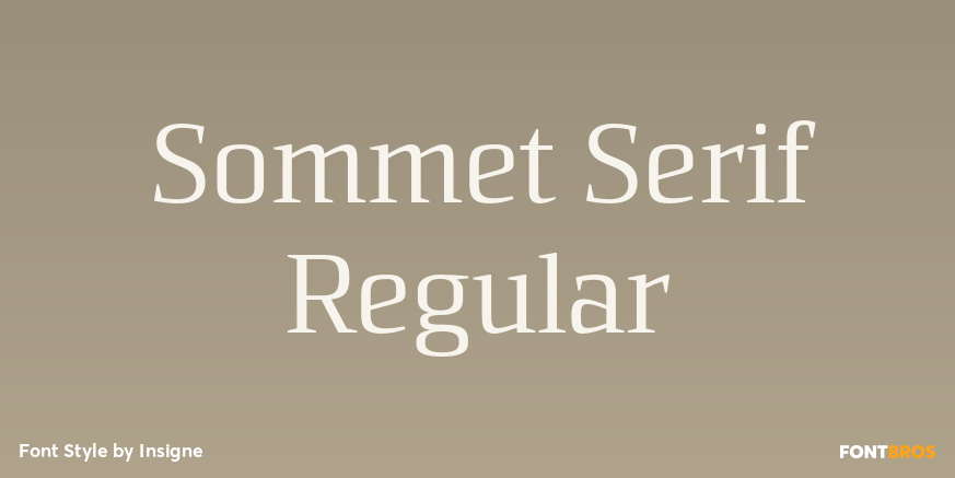Sommet Serif Regular Poster