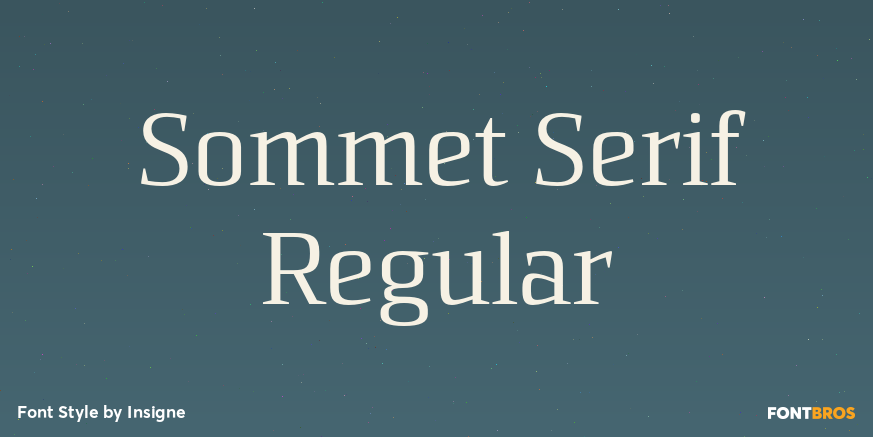 Sommet Serif Regular Poster
