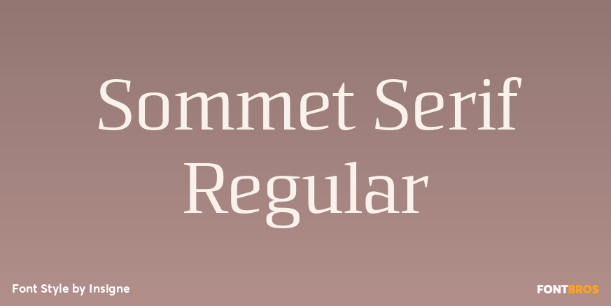 Sommet Serif Regular Poster