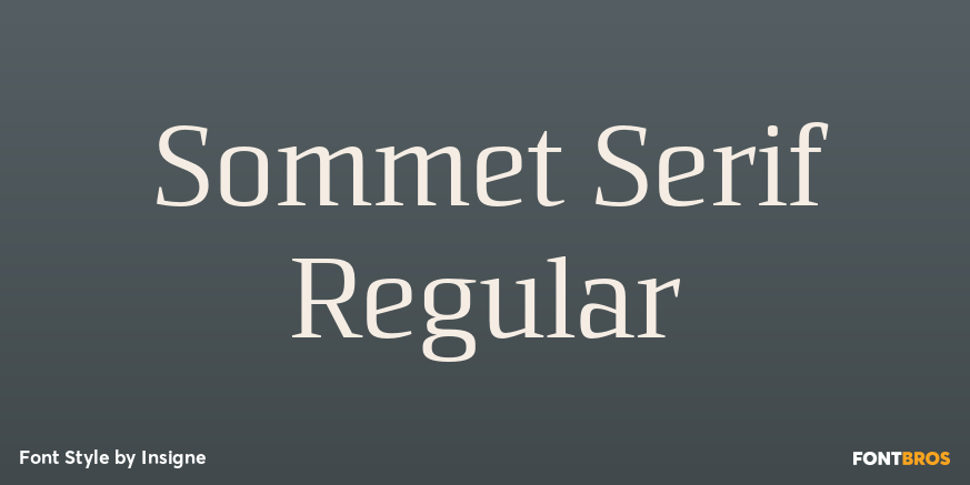 Sommet Serif Regular Poster