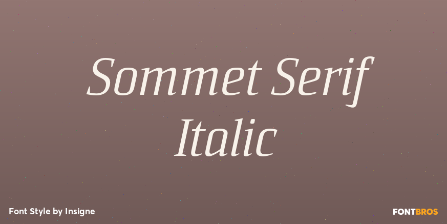 Sommet Serif Italic Poster
