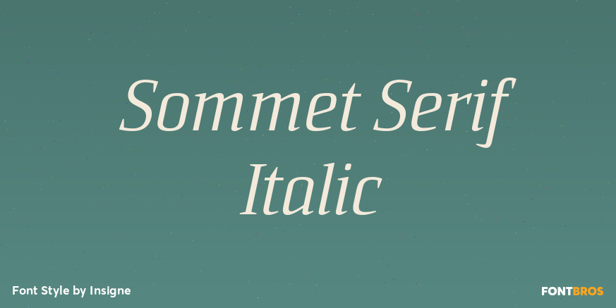 Sommet Serif Italic Poster