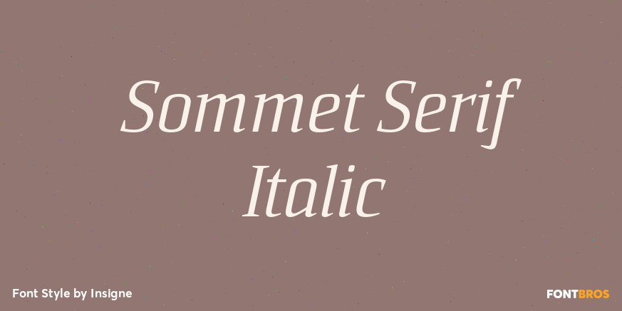 Sommet Serif Italic Poster