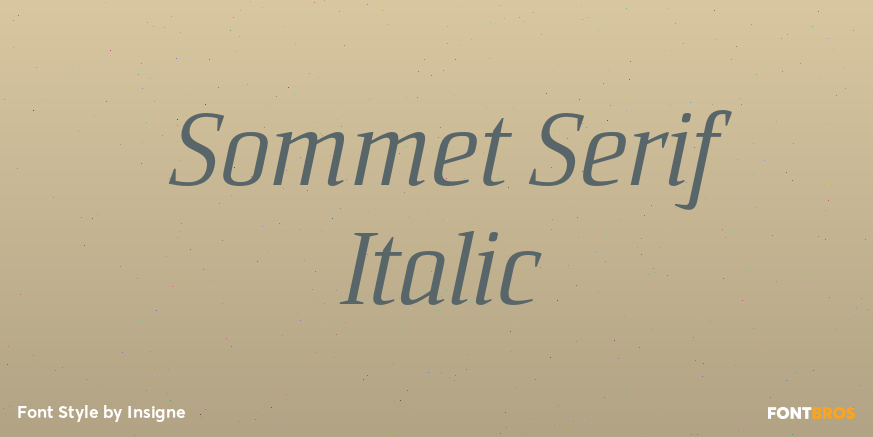 Sommet Serif Italic Poster