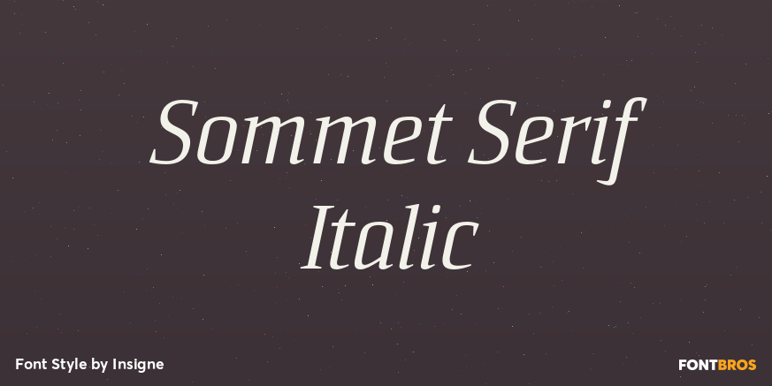 Sommet Serif Italic Poster