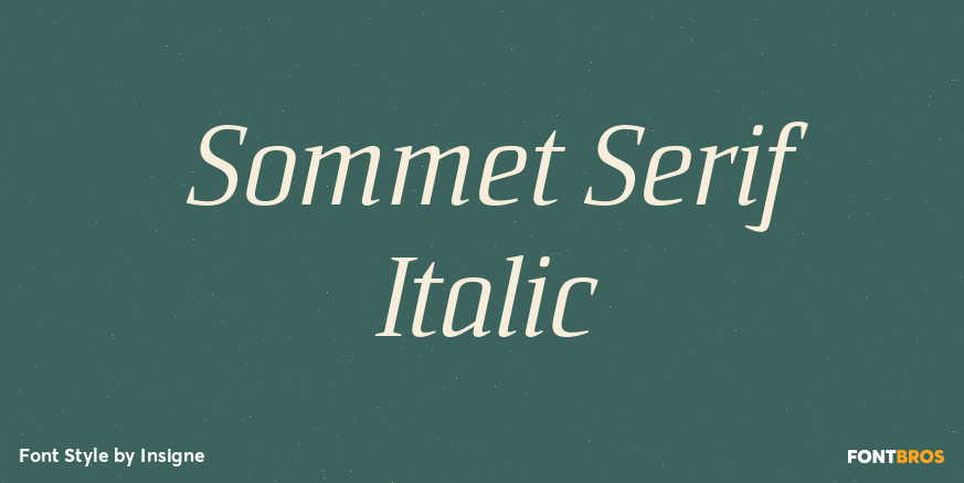Sommet Serif Italic Poster