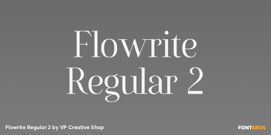Flowrite Regular 2 Font Poster #1