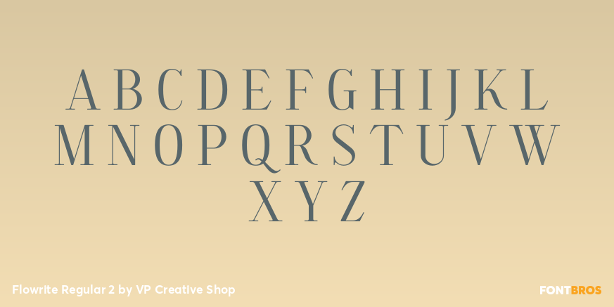 Flowrite Regular 2 Font Poster #2