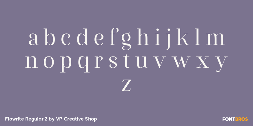 Flowrite Regular 2 Font Poster #3