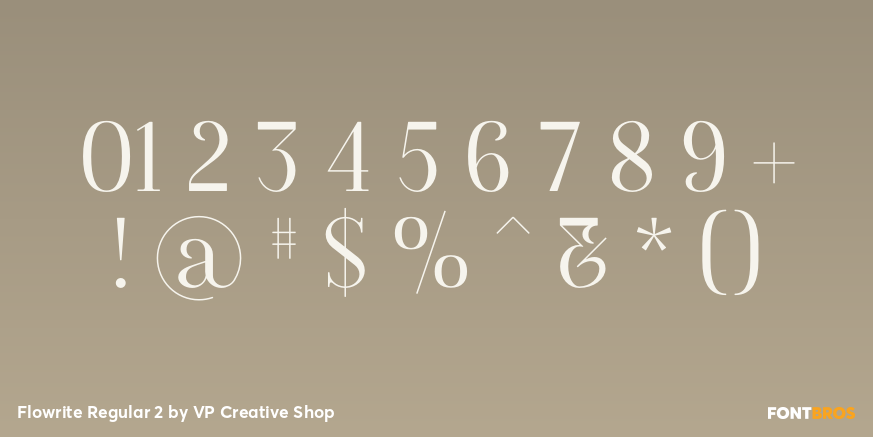 Flowrite Regular 2 Font Poster #4