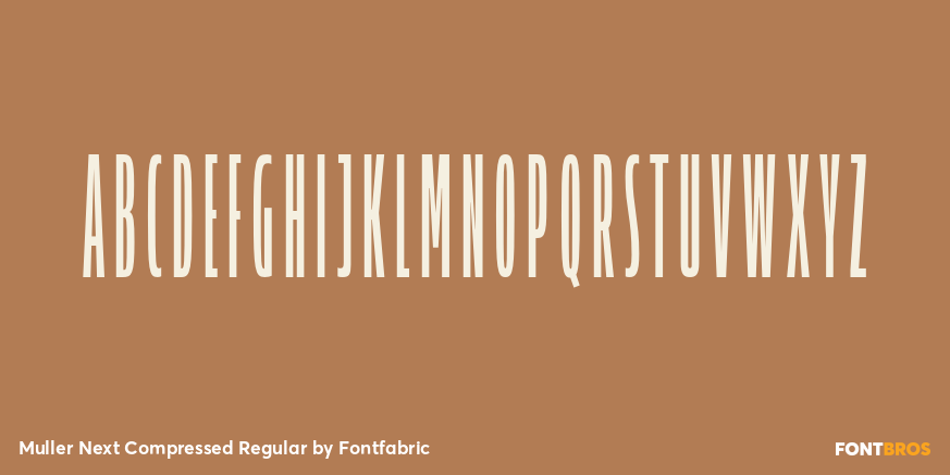 Muller Next Compressed Regular Font Poster #2