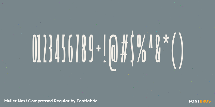 Muller Next Compressed Regular Font Poster #4