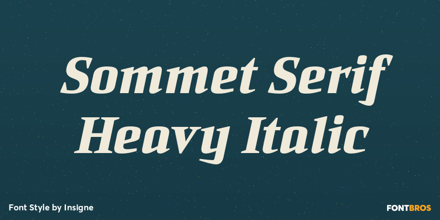 Sommet Serif Heavy Italic Font Poster #1