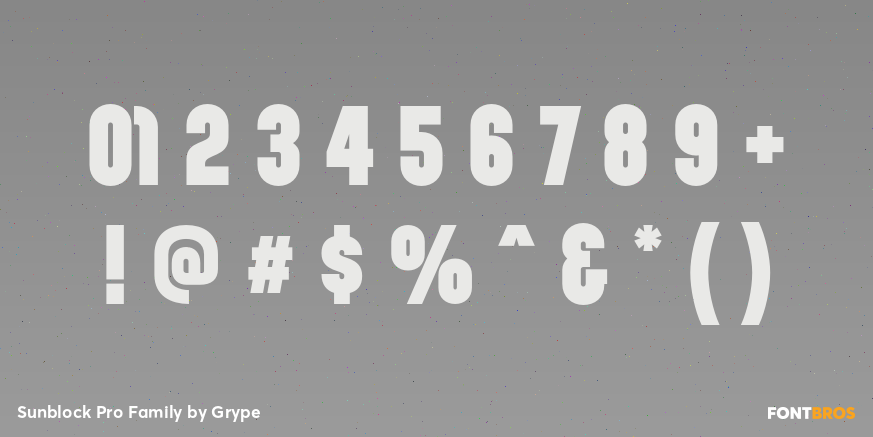 Sunblock Pro Family Font Poster #1