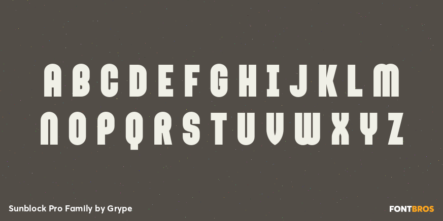 Sunblock Pro Family Font Poster #1