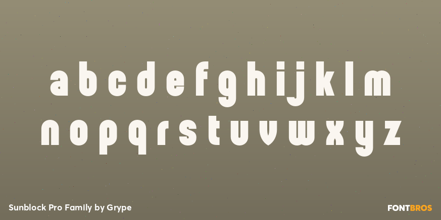 Sunblock Pro Family Font Poster #1