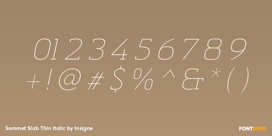 Sommet Slab Thin Italic Font Poster #4