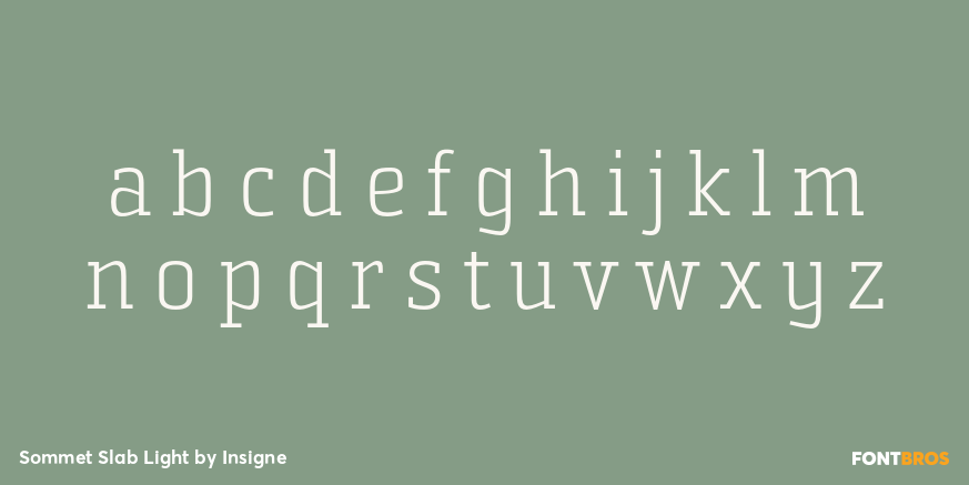 Sommet Slab Light Font Poster #3