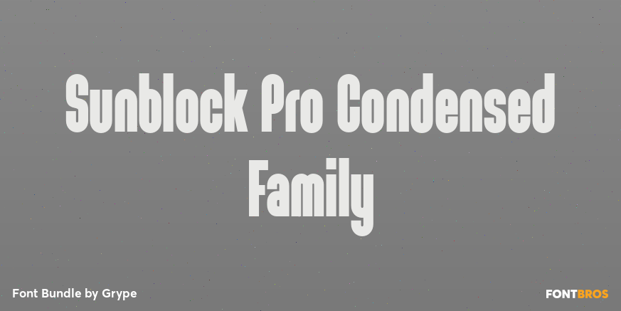 Sunblock Pro Condensed Family Poster