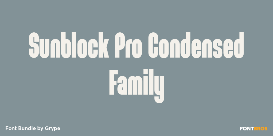 Sunblock Pro Condensed Family Poster