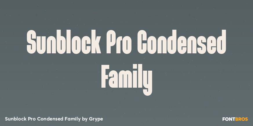 Sunblock Pro Condensed Family Poster