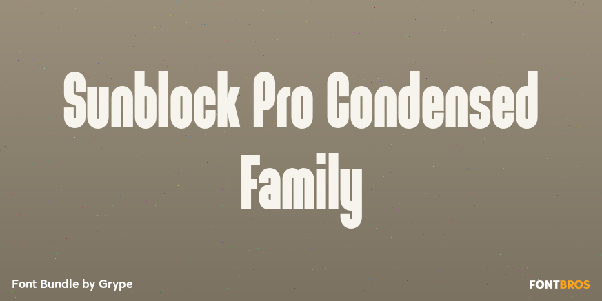 Sunblock Pro Condensed Family Poster